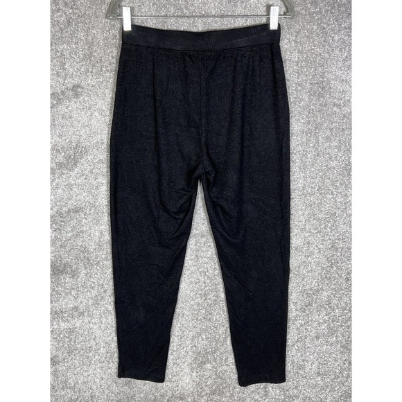 Max &‎ Mia Knit Pull On Tapered Leg Lounge Pants Womens Size Small Black Pockets - Picture 2 of 11
